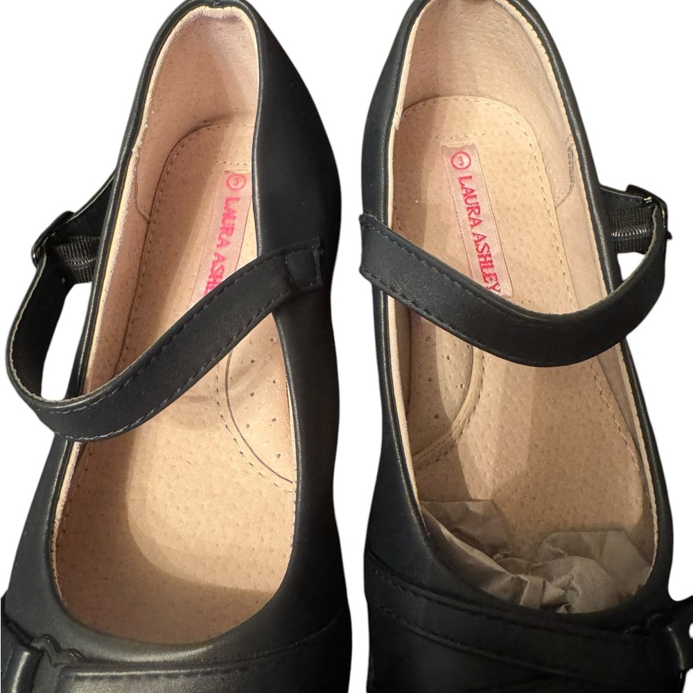 Laura Ashley Girls Navy Mary Jane Shoes size 3 - Picture 5 of 11
